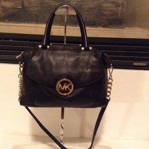 Michael Kors “Fulton” Pebbled Leather Satchel